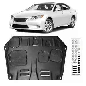 Protector contra salpicaduras bajo cubierta para motor delantero negro para Lexus ES350 13-15 3,5 L 1 pieza - Imagen 1 de 14