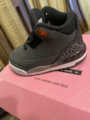 Jordan 3 Retro "Miedo" Estadio Nocturno/Naranja Total para Niño Pequeño (DM0968 080) Foto 1 de 4