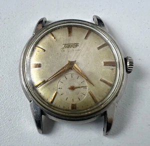 Reloj Manual Tissot Cal 27 De Colección Para Hombre B-1 Esfera Beige 15 Joyas Para Restaurar - Imagen 1 de 6