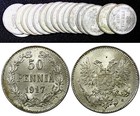 Finland Silver 1914-1917 S 50 Penniä Civil War UNC KM# 20 RANDOM PICK (1 Coin)