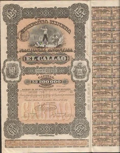 DECO=> titre 1 action: EL CALLAO (VENEZUELA) (T) - Picture 1 of 1