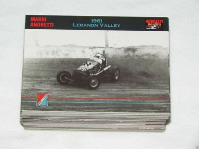 1992 COLLECT-A-CARD ANDRETTI RACING Complete Trading Card Set #1-100 Mario John+ - Image 1 of 2
