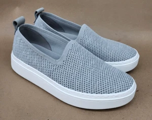 Eileen Fisher Gray Size 7 Womens sneakers Slip on Mesh Pep Platform Stretch - Picture 1 of 12