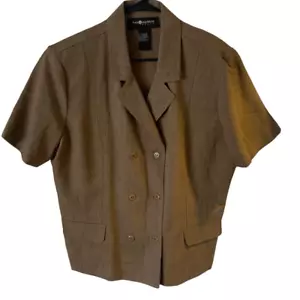 Pre Owned Women’s Sag Harbor Dress Jacket Blouse Top Casual Sz 18 - Picture 1 of 10