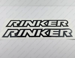 RINKER BOAT LOGO DECALS STICKERS 24" x 3.4" 2pcs. - Picture 1 of 6