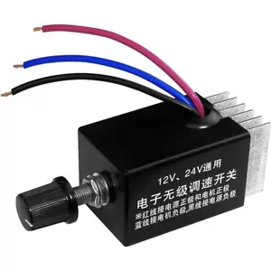 Black Motor Speed Controller Electric Fan Car Truck Fan Heater Control - Picture 1 of 6