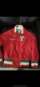 KIDS ITALIAN JACKET RED WHITE GREEN, 6-8 YEARS OLD w/ NAME EMBROIDERED - Picture 1 of 1