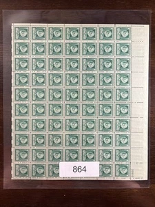 864 US Mint Sheet, 1 Cent Henry W. Longfellow, Mint NH - Picture 1 of 3