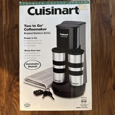 Cuisinart Two to Go Coffee Maker Model TTG-500 Coffeemaker New Open Box - Image 1 of 4