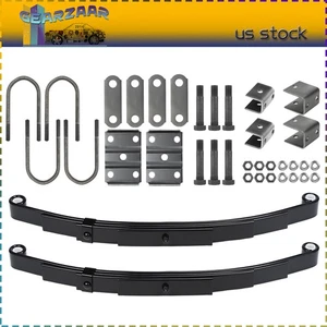 For 3500lb Single Trailer Axle Suspension Kit Leaf Spring U-bolt & Hanger Kit US - Bild 1 von 14