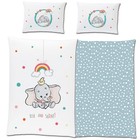 Linon Disney Dumbo Shine Baby Kleinkind Bettwäsche 135x100 + 40x60 cm Bettbezug