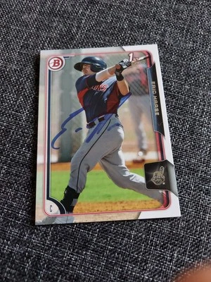 ERIC HAASE Autograph MILWAUKEE BREWERS 2015 Bowman auto Baseball Card - Image 1 of 3