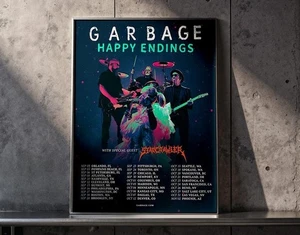 Garbage Poster – Happy Endings North American & Canadian Tour 2025 - Picture 1 of 10