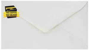 100PK #6 White Envelope (75100), 6 3/4 Inch ⭐️⭐️⭐️⭐️⭐️ - Picture 1 of 2