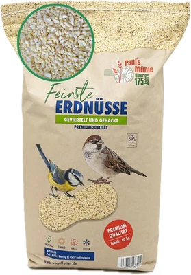 Paul´S Mühle Erdnüsse Für Vögel, Erdnusskerne Gehackt, 10 Kg Neue Ernte 2025 - Bild 1 von 4
