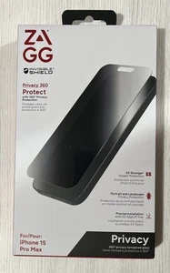 ZAGG Invisible Shield Privacy 360 Protect Screen Protector for iPhone 15 Pro Max - Photo 1 sur 1