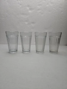 Set Of 4 Anchor Hocking Vintage OLIVIA Isabella Glasses Glass 6" Cups - Picture 1 of 23