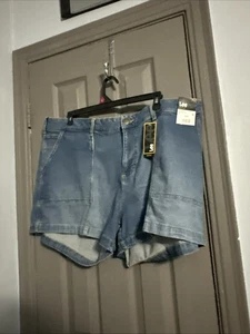 Womens Lee 4” Short Utility Jean Shorts Size 24 W  New - Picture 1 of 11