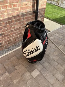 Titleist Golf Tour Staff Bag / Cart Bag 6 Way Dividers - Black/Red Read Below - Picture 1 of 5