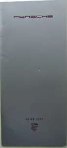 Porsche Price List 1990 911 944 928 - Picture 1 of 1