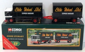 Corgi 1/50 Scale Diecast 97369 - AEC Truck And Trailer - Eddie Stobart Ltd. - Picture 1 of 2