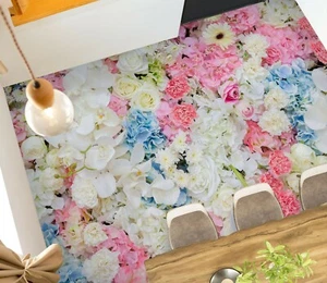 3D Flor Blanca 2833 Piso Mural Indecisión Fotomural Familia DE Zoe - Imagen 1 de 5