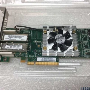 HP QLogic QLE2662 Dual Port 16Gb SFP+ Fibre HBA adapter QW972-63001 w/16GB SFP - Picture 1 of 4