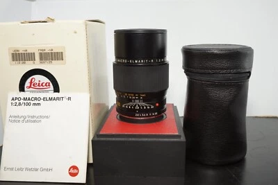 GREAT BUY - LEICA APO-Macro-Elmarit-R 100mm f/2.8 MF 3 Cam Lens Boxed #3697125 - Image 1 of 4