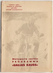 LETONIA 9ª Carrera de Motocicletas Tradicional Gaujas Kauss Programa Copa Valmiera 1972 - Imagen 1 de 7