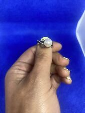 Pandora Ale Sterling Silver 925 Pearl Crystal Ring Size 7