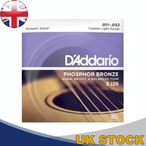 3PACK D'Addario EJ26 Phosphor Bronze 11-52 Acoustic Guitar Strings - Picture 1 of 9