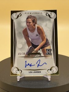 2023 Leaf Pickleball Premier Lea Jansen Gold Foil Rookie Auto /30 RC