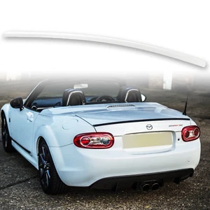 Fyralip Trunk Lip Spoiler For Mazda MX5 Miata NC 05-15 Painted Crystal White 34K - Picture 1 of 12