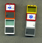 Lego-4532/4533 - Szafka, pojemnik, pudełko - 2 x 3 x 2 - Z drzwiami - 8 sztuk - różne