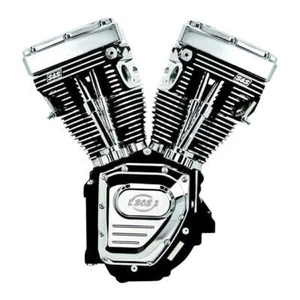 S&S High Compression Block TC Engine Black / Chrome - 4-1/8" Bore 124" Long - Picture 1 of 1