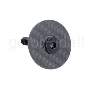 3K Matt Carbon Bike Top Cap with 7075 bolt for 1-1/8" Bicycle Headset Stem 7g - Picture 1 of 8