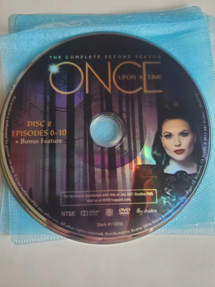 Once Upon A Time The Complete Second Season Disc Only Loose DVD TV Series ABC - Image 1 of 4