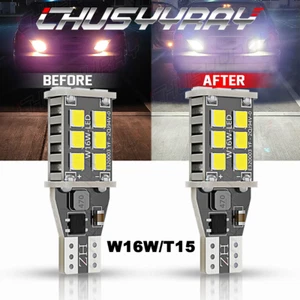 For Subaru Outback 2010-2023 2x W16W/T15 White 6000K LED Reversing Light Bulbs - Picture 1 of 13