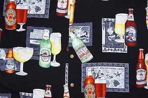 Camisa hawaiana para hombre talla 2XL cerveza cóctel beber paraíso encontrado en Hawai - Imagen 1 de 6