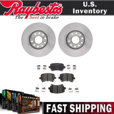 Kit de rotores de freno traseros pastillas de freno de cerámica y herrajes para Volkswagen Golf 2012 Foto 1 de 4