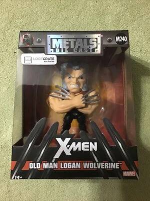 Figura exclusiva de X-MEN OLD MAN LOGAN WOLVERINE Jada Metals Diecast LOOTCRATE Foto 1 de 4