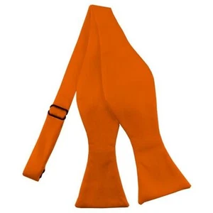 Men's Solid Color 2.75" x 4.75" Adjustable 16" - 22" Self-Tie Bow Tie for - Picture 1 of 69