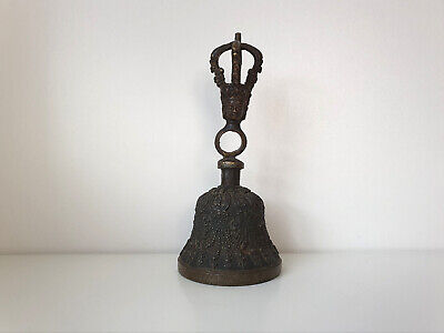 Antique Asian Tibetan Bronze Bell Ghanta Ritual Buddha Vajra Ritual Bell Mark • 369.33£