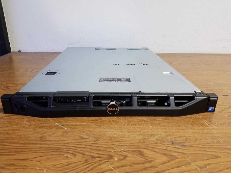DELL POWEREDGE R310 SERVER  QUAD CORE 4GB  350w POWER SUPPLY 3X500GB - Image 1 of 1