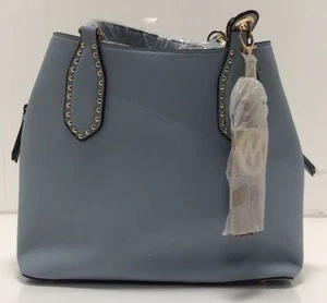 Mia K Lana Hobo Shoulder Handbag - Vegan Leather In Blue - Picture 1 of 5