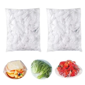 200 Pcs Disposable Food Storage Covers Elastic Shrinkable Bowl Wrap Seal - Picture 1 of 7