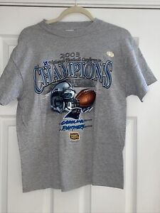 VINTAGE Carolina Panthers 2003 Conference Champions T Shirt Youth XL 18-20
