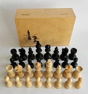 BOHEMIA Schachfiguren aus Holz in Holzbox - Bild 1 von 7