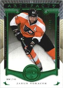 2015-16 Artifacts Emerald #7 Jakub Voracek /99
