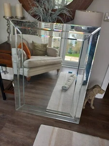 Laura Ashley, Large Mirror - Rectangular - Can be mounted Portrait or Landscape - Picture 1 of 2